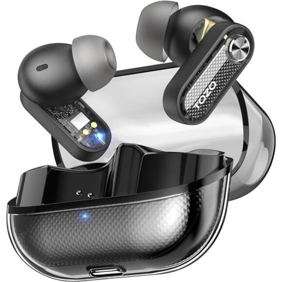 Noise Cancelling Wireless Earbuds Bluetooth 5.4 Deep Bass Mic Waterproof - Picture 1 of 7